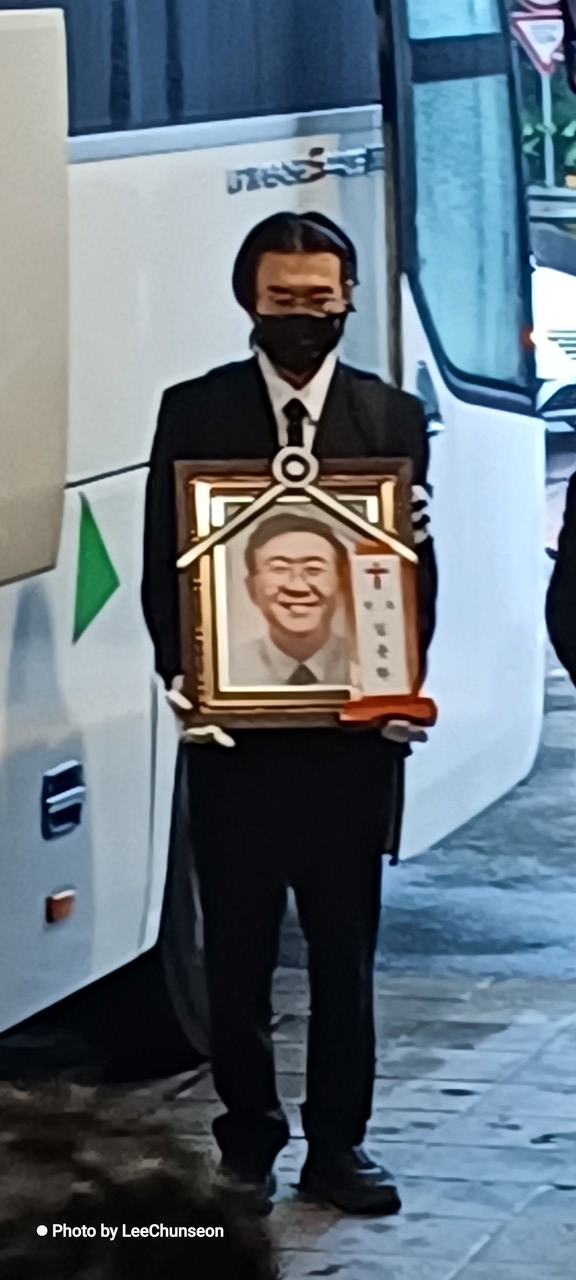 고 김용환 대표의 마지막 모습.