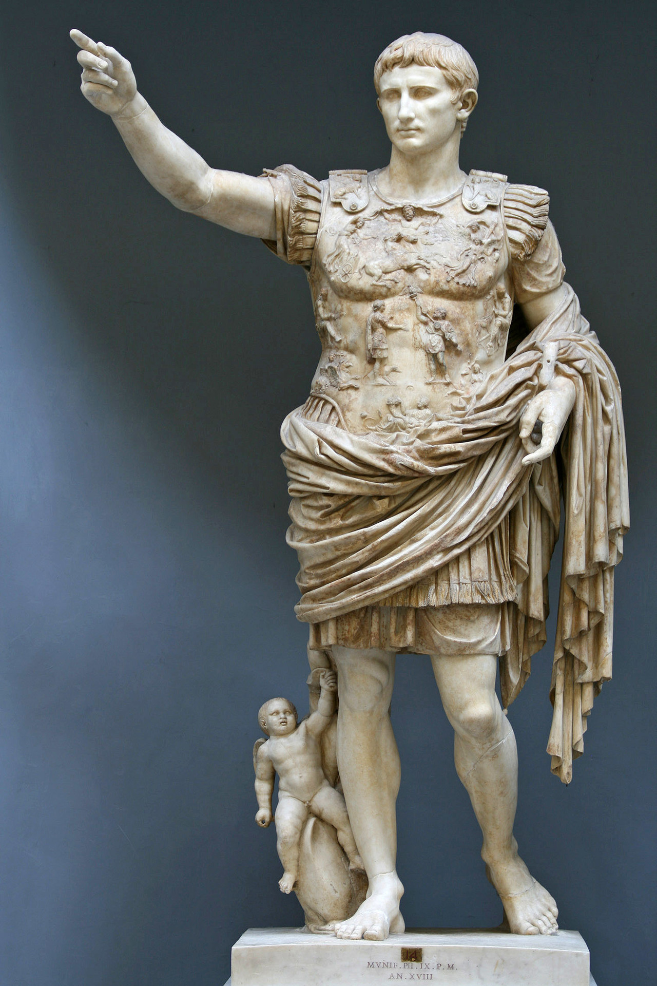 훗날 로마제국 초대 황제가 되는 최고권력자 옥타비아누스., 출처 = Wikimedia Commons